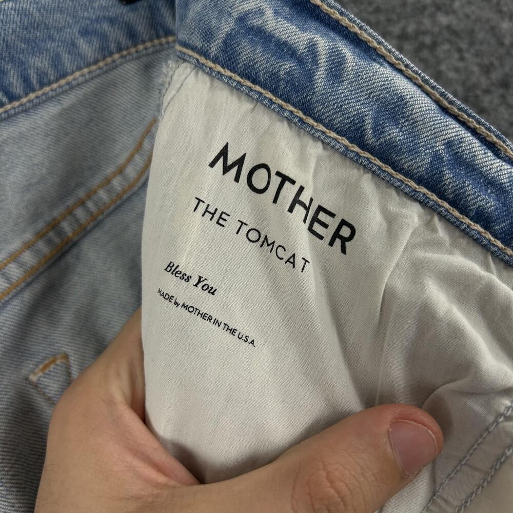 Mother Superior Jeans 29 The Tomcat Bless You Ankle Crop Denim Blue Casual Comfy - Picture 10 of 16
